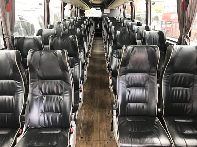 Disabled access coach hire interior