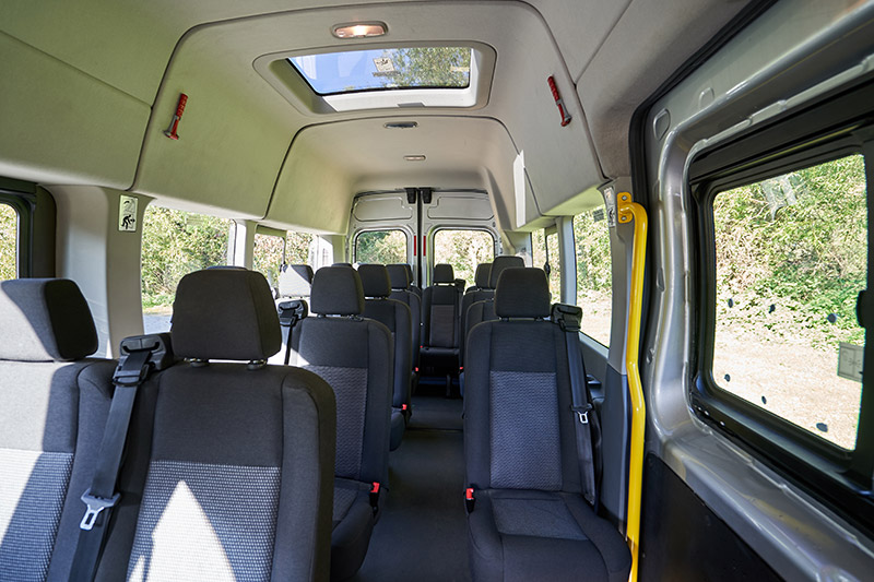 Minibus interior